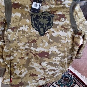 Nike Men's Chicago Bears Salute to Service Camouflage Hoodie Jacket Size 2X